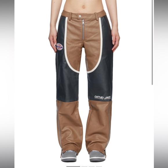 Jordan x Cactus Jack Leather Pants - Picture 1 of 12